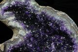 Amethyst Geode On Metal Stand - Extra Dark Crystals #50812-6